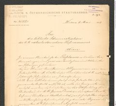 k.k. naturhistorisches Hofmuseum, Intendanzakten 1885-1896 (Hauer), Aktenzahl Z.373/1889, Seite 1